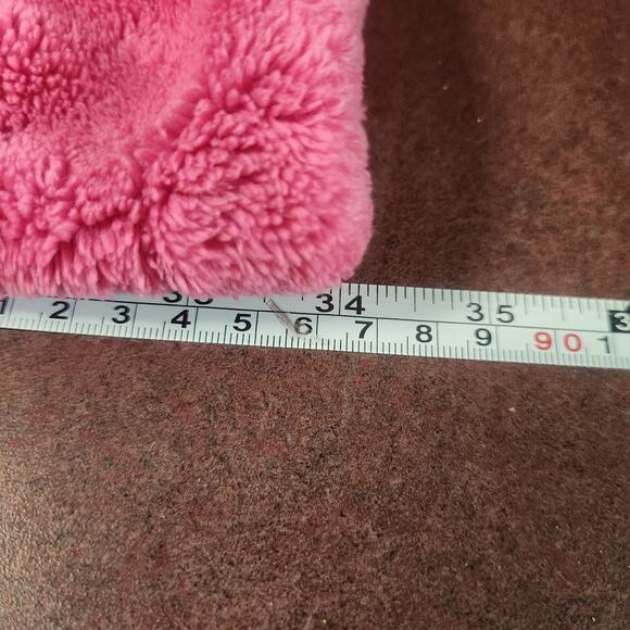 Kate Spade Size S/XS Plush Robe Short Wrap Pink Pockets Fleece Super Soft - Picture 14 of 14